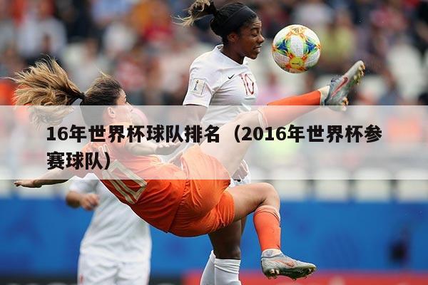 16年世界杯球队排名（2016年世界杯参赛球队）