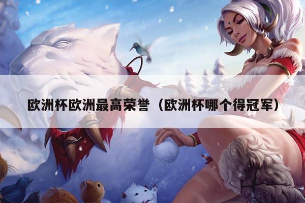 欧洲杯欧洲最高荣誉（欧洲杯哪个得冠军）